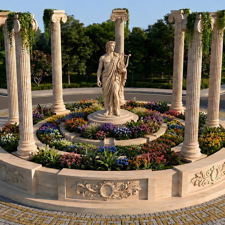 Address Maker Apollo Apollo statue roundabout on the internal avenue Address Maker Apollo Apollo statue roundabout on the internal avenue